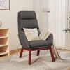 vidaXL Chaise de relaxation Gris foncé Tissu