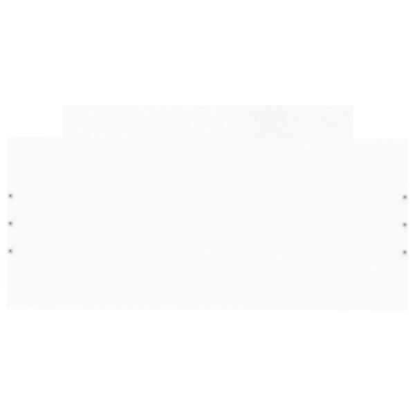 vidaXL Cadre de lit sans matelas blanc 90x200 cm bois d'ing&eacute;nierie