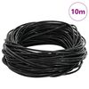 vidaXL Corde en Cuir Noir &Oslash;1 mm x 10 m Cuir