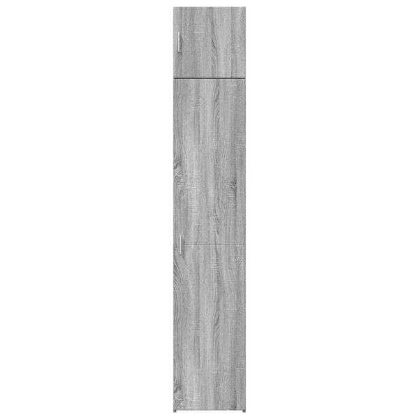 vidaXL Armoire de rangement mince sonoma gris 40x42,5x225 cm