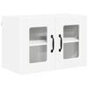 vidaXL Cabinet en verre mural PORTO Blanc 60 x 31 x 40 cm