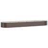 vidaXL Lit sur&eacute;lev&eacute; de jardin Acier galvanis&eacute; marron