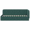 vidaXL Cadre de lit d'angle Vert fonc&eacute; 80 x 200 cm Velours