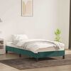 vidaXL Cadre de lit sans matelas vert foncé 90x220 cm velours