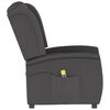 vidaXL Fauteuil de massage inclinable à 2 places gris foncé