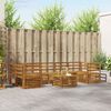 vidaXL Ensembles de canap&eacute;s 8 pcs Naturel Bois d'Acacia Massif