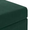 vidaXL Tabouret Vert fonc&eacute; 61 x 41 x 40 cm Velours et Bois Composite