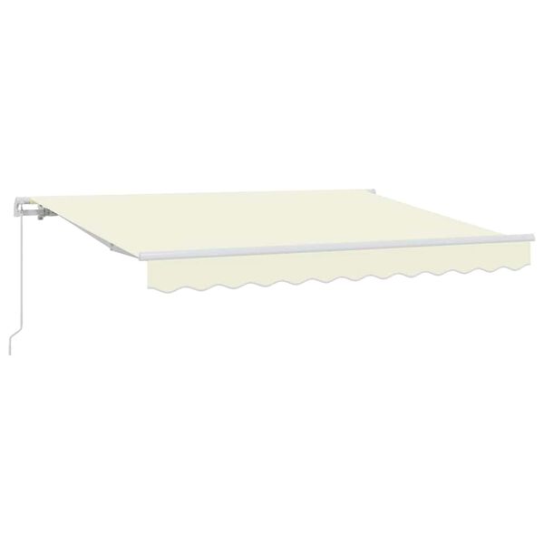 vidaXL Auvent R&eacute;tractable Cr&egrave;me 300 x 200 cm tissu