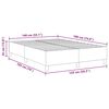 vidaXL Cadre de lit plateforme Bleu 140 x 190 cm