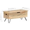 vidaXL Coffre 90x40x45 cm Bois solide de manguier
