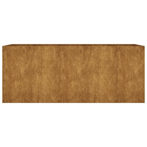 vidaXL Lit surélevé de jardin 200x80x80 cm acier corten