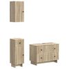 vidaXL Ensemble de meuble de salle de bain 3 pi&egrave;ces EDE Ch&ecirc;ne Sonoma
