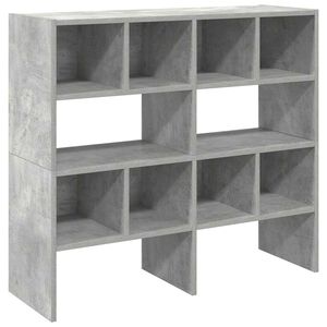 vidaXL &Eacute;tag&egrave;res &agrave; chaussures 2 pcs empilable gris b&eacute;ton 89,5x30x40 cm