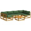 vidaXL Ensemble de Canap&eacute;s 7 pc Naturel Bois d'Acacia Massif