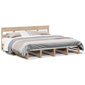 vidaXL Cadre de lit sans matelas 180x200 cm bois massif de pin