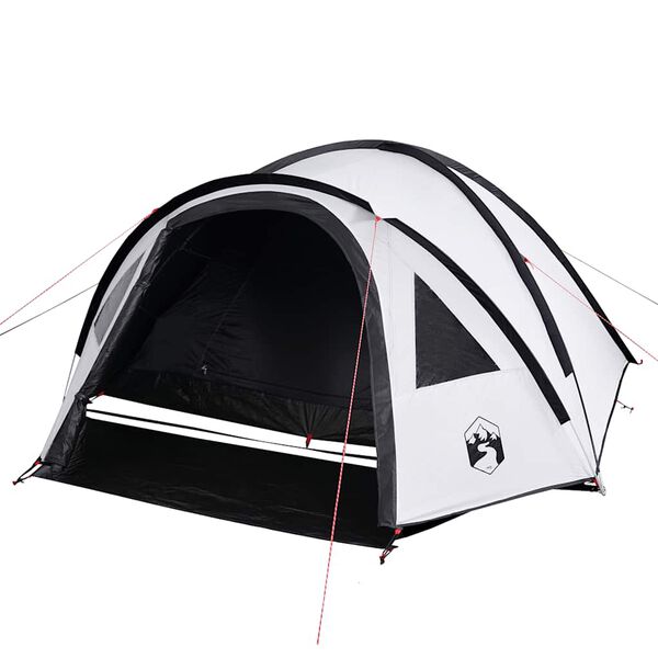 vidaXL Tente de camping à dôme 4 personnes tissu occultant imperméable