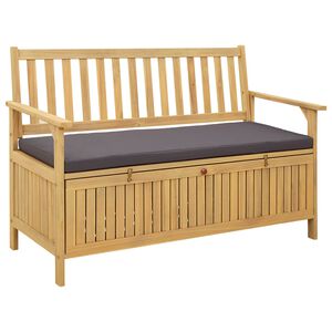 vidaXL Banc de rangement avec coussin avec stockage avec porte