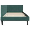 vidaXL Cadre de lit d'angle Vert fonc&eacute; 90 cm x 190 cm Velours
