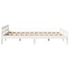 vidaXL Cadre de lit sans matelas blanc 150x200 cm bois de pin massif