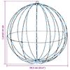 vidaXL Boule avec 384 LED 2 pcs Blanc froid 60 cm Métal