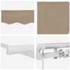vidaXL Auvent Rétractable Beige 600 × 300 cm Polyester et métal