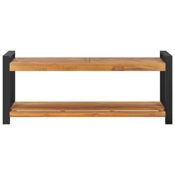 vidaXL Banc 120 cm Bois de teck solide