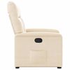 vidaXL Fauteuil inclinable beige tissu microfibre