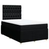 vidaXL Sommier &agrave; lattes de lit avec matelas noir 120x190 cm tissu
