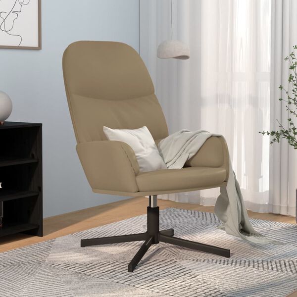 vidaXL Chaise de relaxation Cappuccino Similicuir
