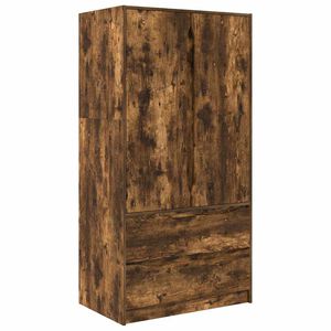 vidaXL Armoire Ch&ecirc;ne Fum&eacute; 79,5 x 49 x 156 cm Bois d&rsquo;ing&eacute;nierie