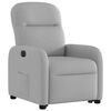 vidaXL Fauteuil inclinable &eacute;lectrique gris nuage tissu