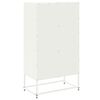 vidaXL Buffet haut blanc 68,5x38,5x123,5 cm acier
