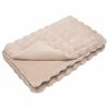 vidaXL Couverture en fausse anti-d&eacute;rapante Olite 4 pcs Beige Polyester