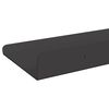 vidaXL &Eacute;tag&egrave;re flottante 2 pcs Noir 30 x 9 x 2,5 cm Acier