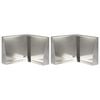 vidaXL Mur de sout&egrave;nement 2 pc 50 x 50 x 30 cm Acier inoxydable