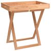 vidaXL Table &agrave; plateau pliante 52x36x56,5 cm Bois massif de noyer