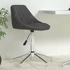 vidaXL Chaise pivotante de bureau Gris Similicuir