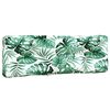 vidaXL Coussins de palette lot de 3 motif de feuilles tissu