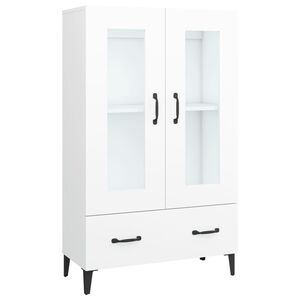 vidaXL Buffet haut Blanc 70x31x115 cm Bois d'ing&eacute;nierie