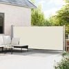 vidaXL Auvent lat&eacute;ral r&eacute;tractable de patio 600x160 cm cr&egrave;me
