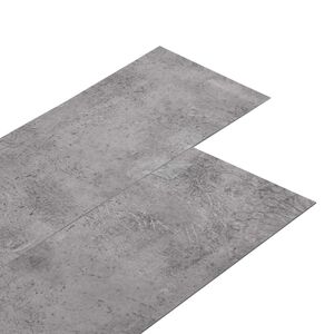 vidaXL Planches de sol en PVC autocollantes Ciment marron 30,5 x 61 cm