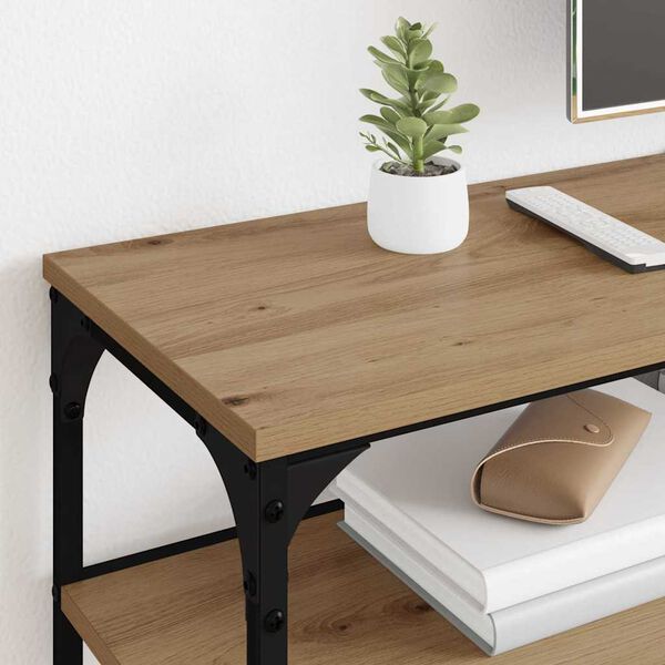 vidaXL Meuble TV Ch&ecirc;ne artisanal 160 x 30 x 50 cm