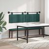 vidaXL T&ecirc;te de lit suspendue Uni Vert fonc&eacute; 190 x 55 x 5 cm tissu