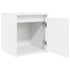 vidaXL Table de chevet murale blanc 38x34x40 cm