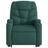 vidaXL Fauteuil inclinable vert fonc&eacute; tissu
