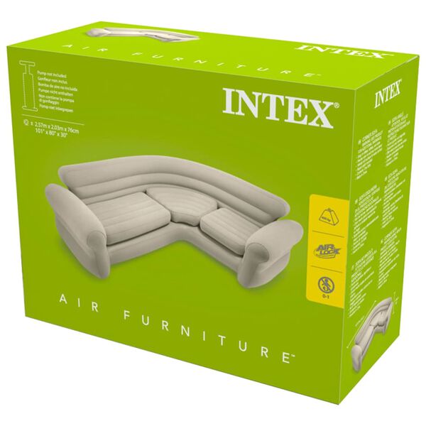 Intex Canapé d'angle gonflable 257x203x76 cm 68575NP