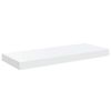vidaXL &Eacute;tag&egrave;re murale flottante 2 pcs Blanc brillant 60x23,5x3,8cm MDF