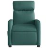 vidaXL Fauteuil de massage inclinable &eacute;lectrique Vert fonc&eacute; Tissu
