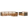 vidaXL Ensemble de canap&eacute;s d'ext&eacute;rieur 7 pcs Naturel