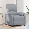 vidaXL Fauteuil Gris clair Tissu